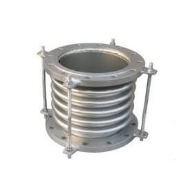 DELLOK Industrial Single Row Flat Fin Tube Axial Movement Metal Expansion Joint