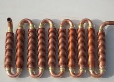 DELLOK 2'' Copper Finned Tube Type L Tension Copper Finned Tubes With 3/4'' Tube OD