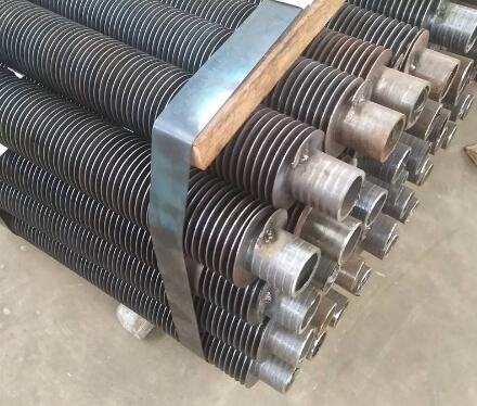 DELLOK SA179 SMLS Carbon Steel Embedded Fin Tube , 12 FPI Fluted G Fin Heat Exchanger Fin Stock
